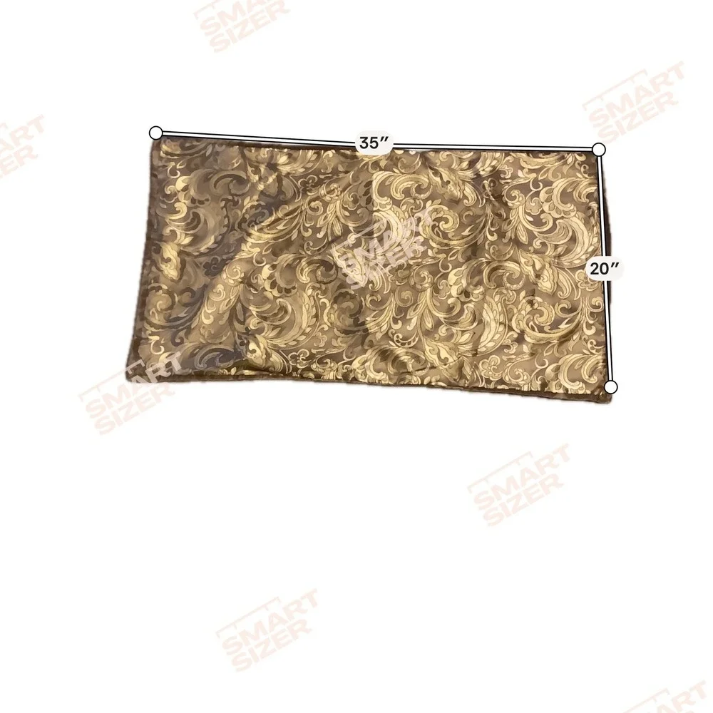 Regency Heights King Pillow Sham Bronze Gold Jacquard Damask Scroll Traditional